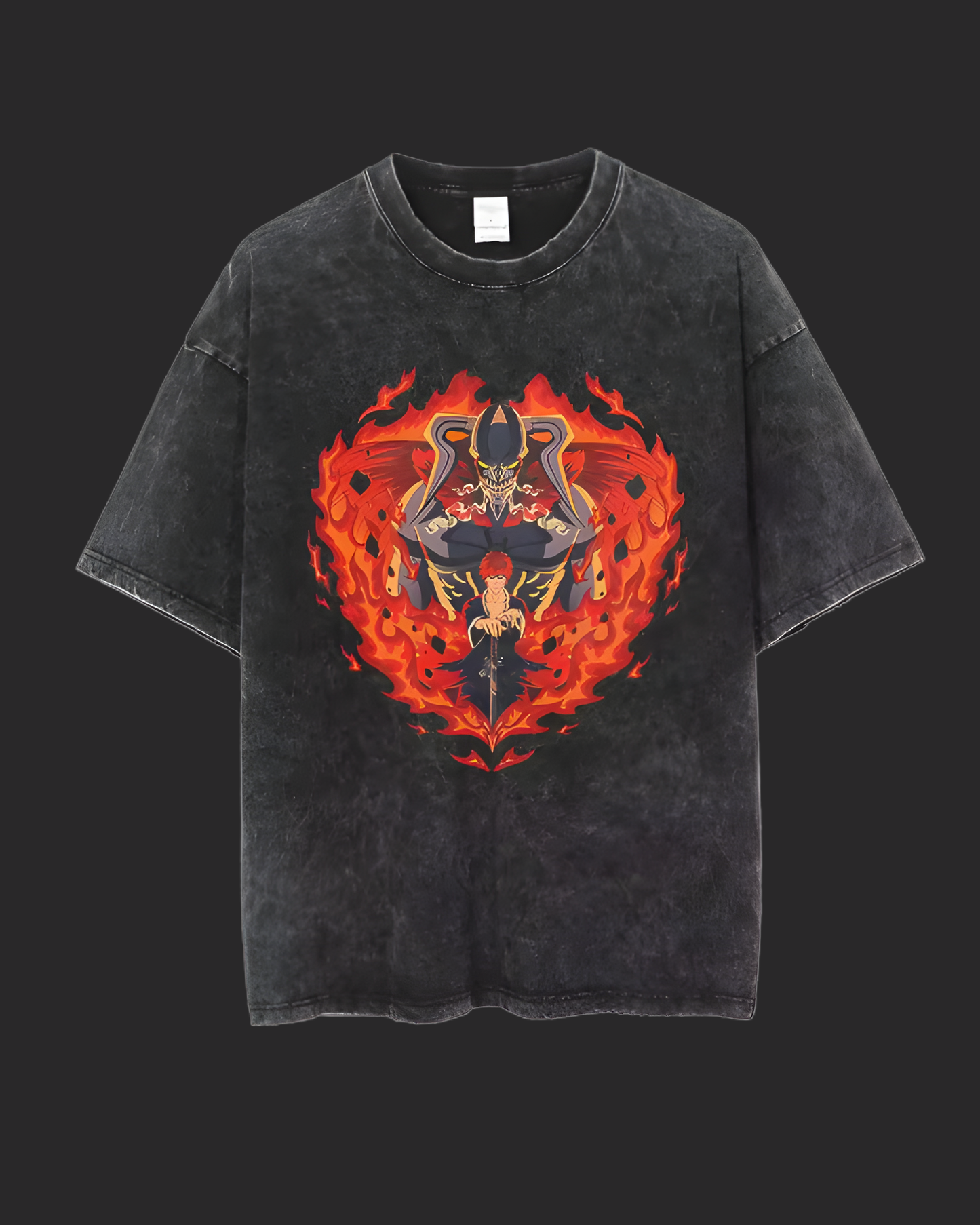 " HOLLOW FIRE " BLEACH ACID TEE
