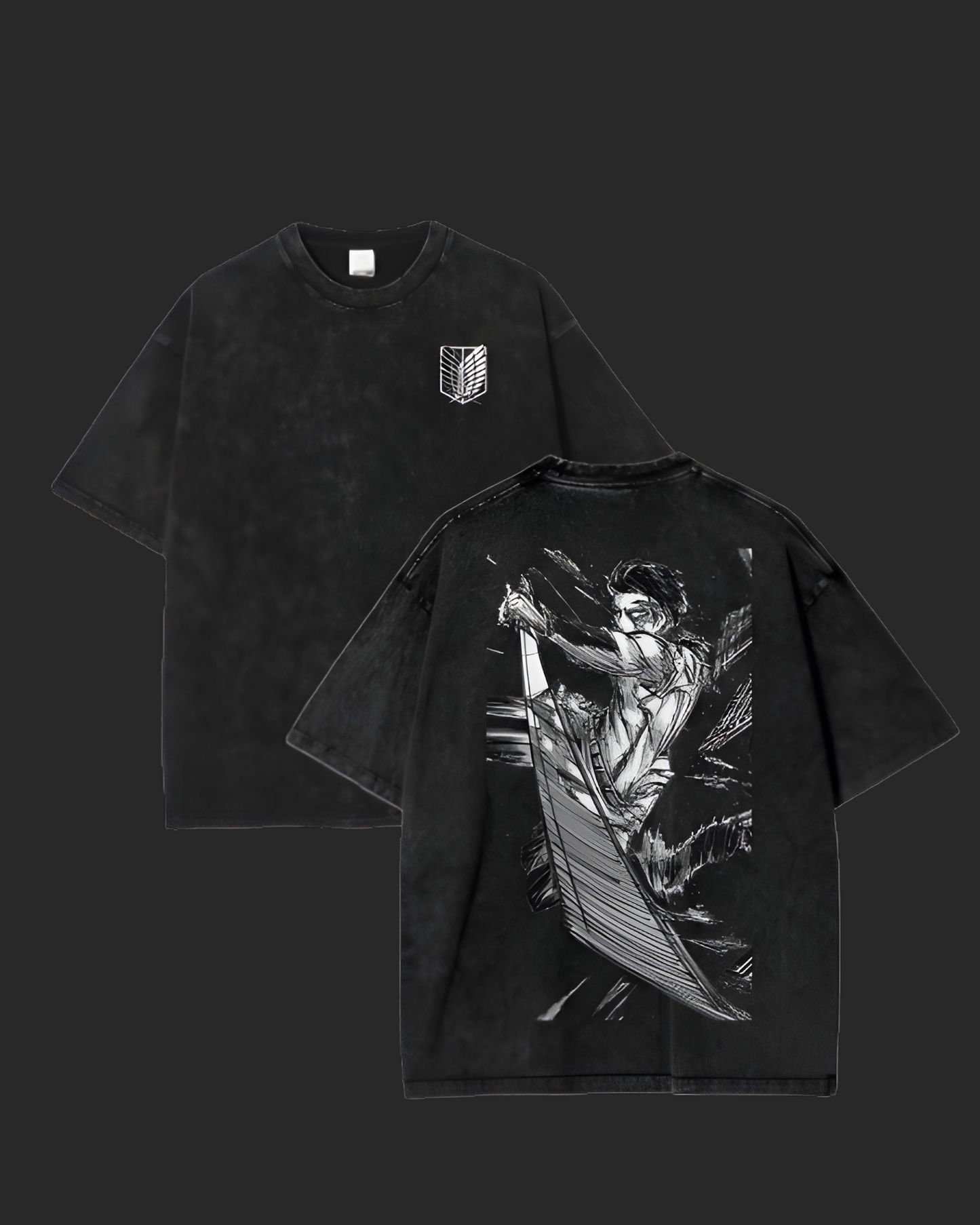 " L evi Ackerman " AOT 2IDED ACID TEE