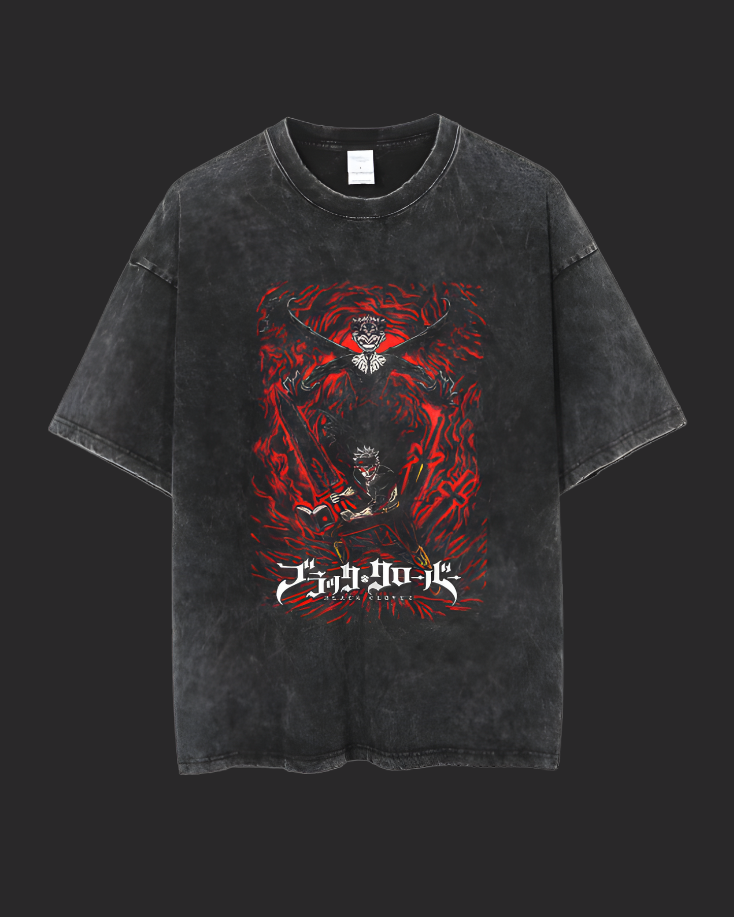 " ASTA X LEVI " BLACK CLOVER ACID TEE