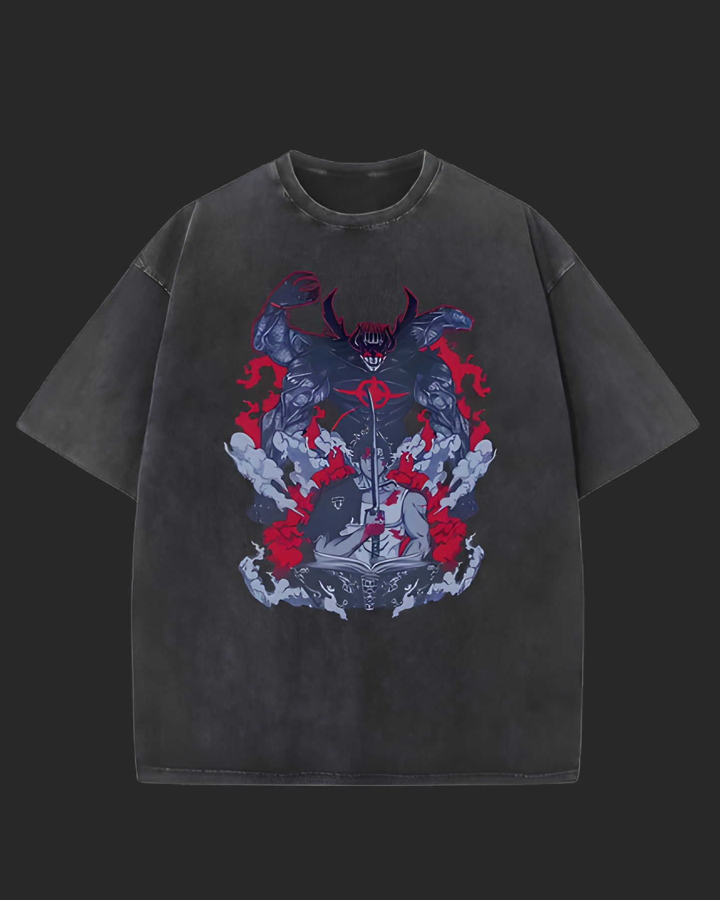" YAMI X DANTE " BLACK CLOVER ACID TEE