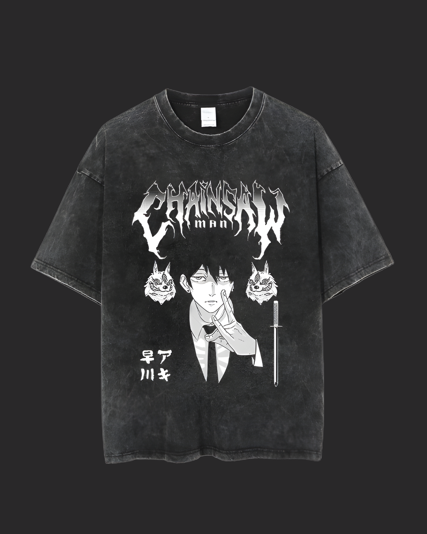 " A K I " CHAINSAW MAN ACID TEE