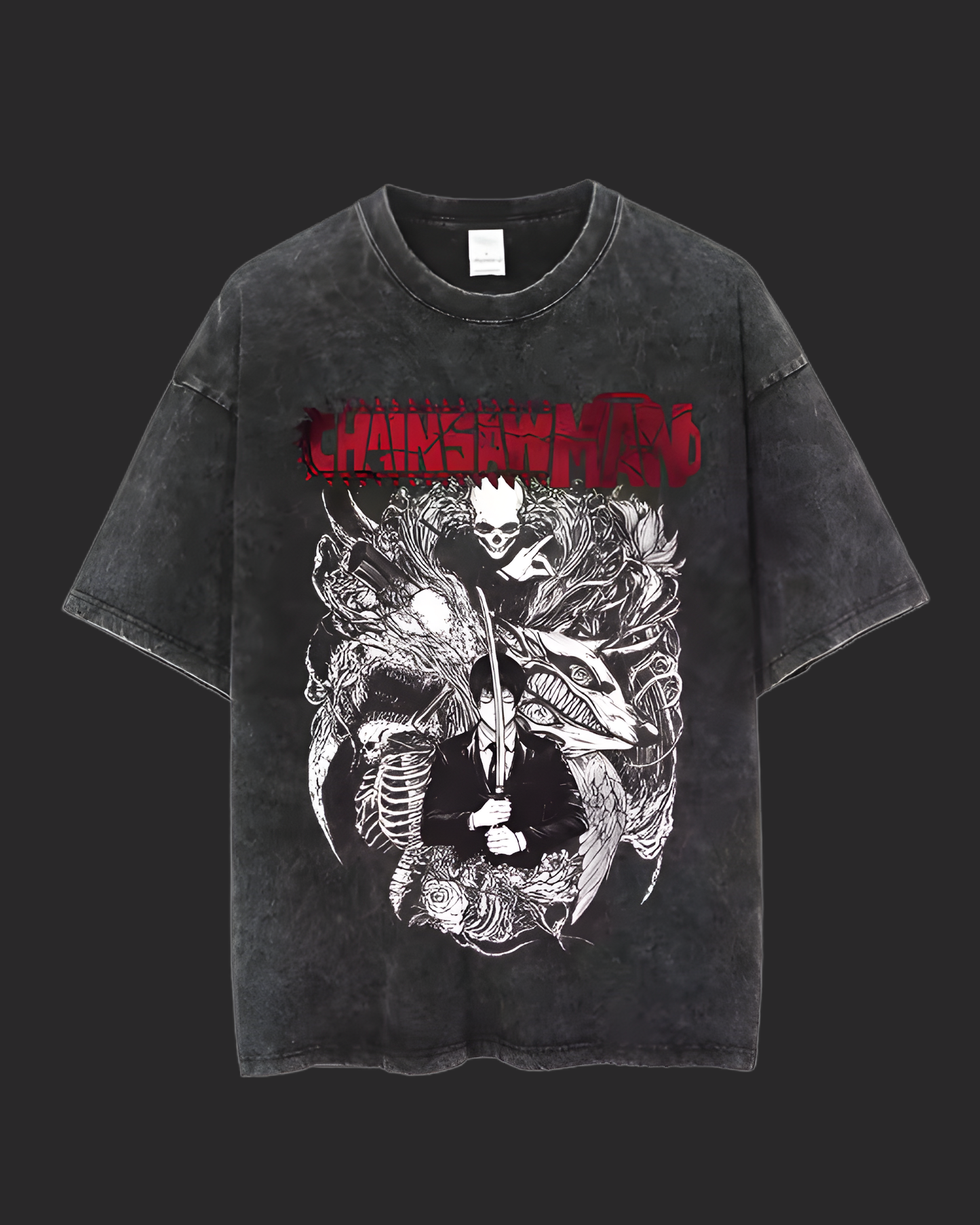 " K O N " CHAINSAW MAN ACID TEE