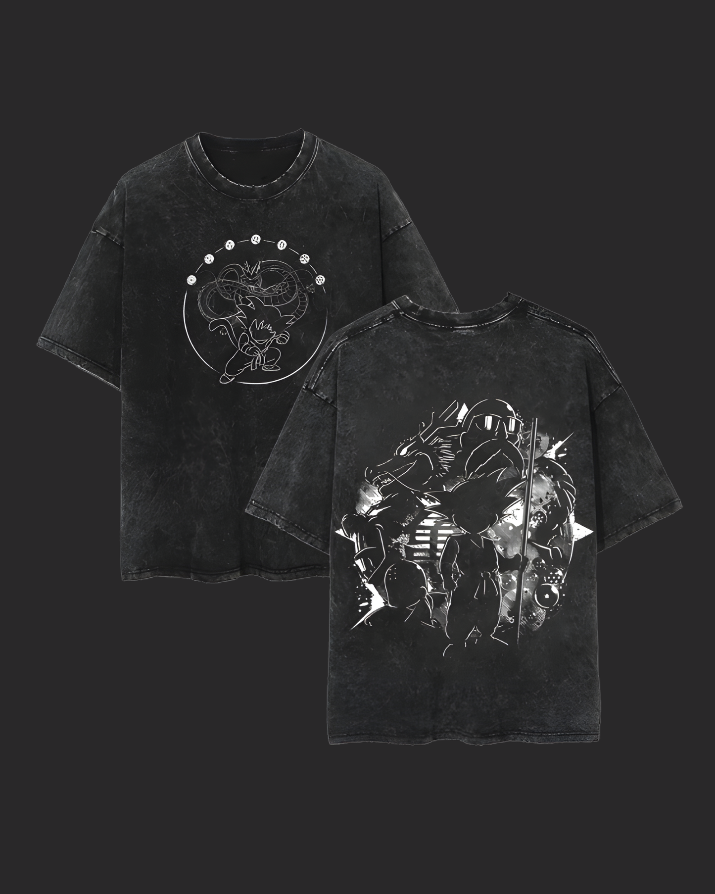 " VINTAGE " DRAGON BALL GT ACID TEE