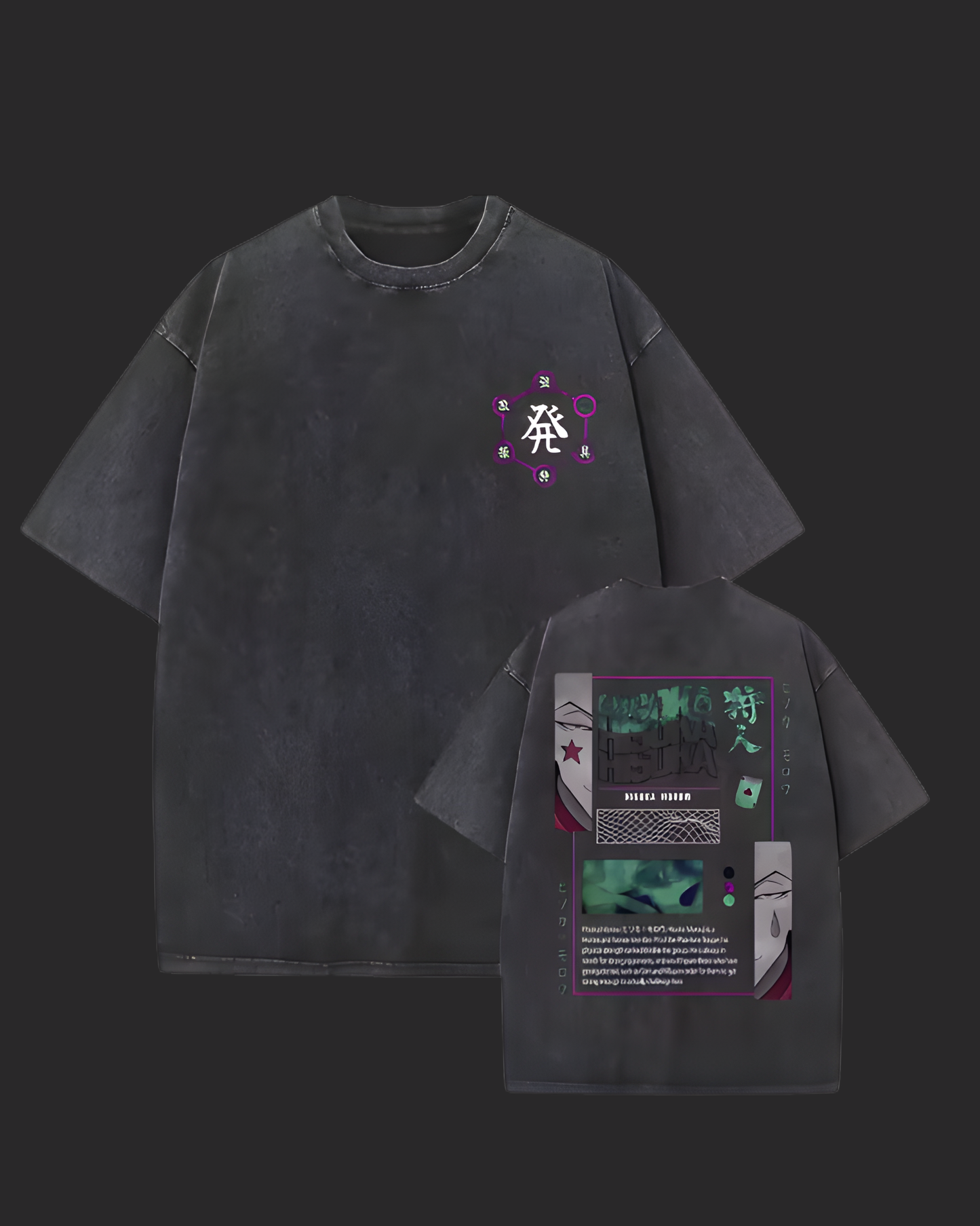 " DEADLY JESTER " HxH 2 SIDED ACID TEE