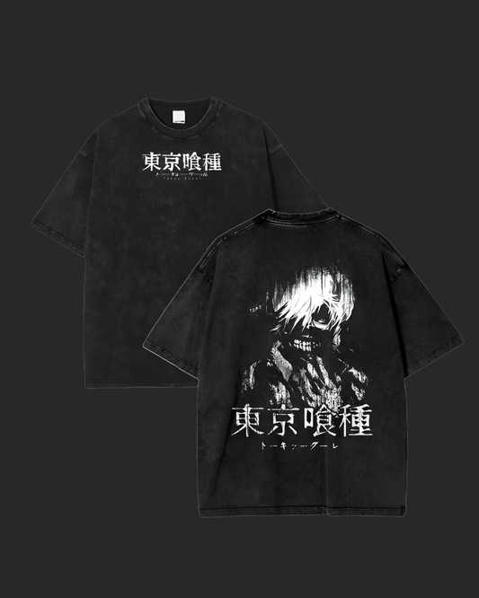 " K A N E K I " TOKYO GHOUL 2SIDED ACID TEE