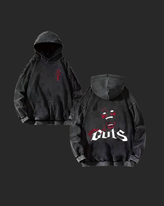 " GUTS " 2SIDED HOODIES