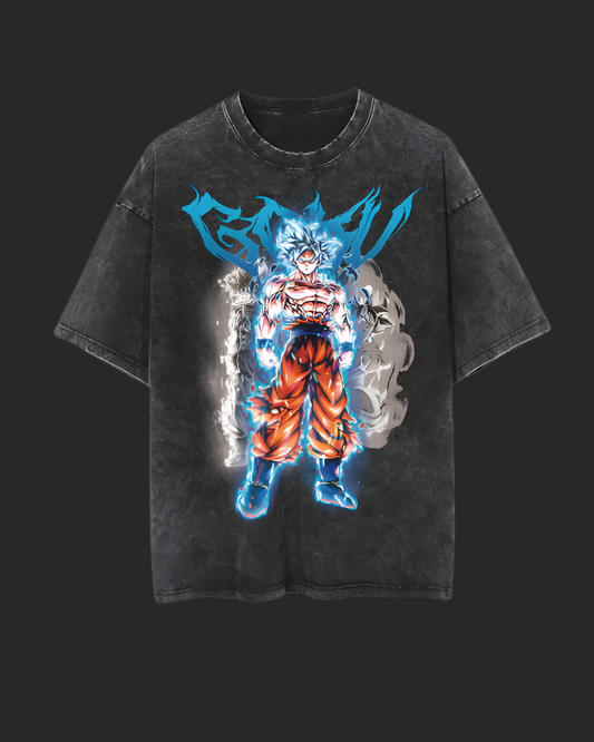 " GOKU GOD MODE " DBZ ACID TEE