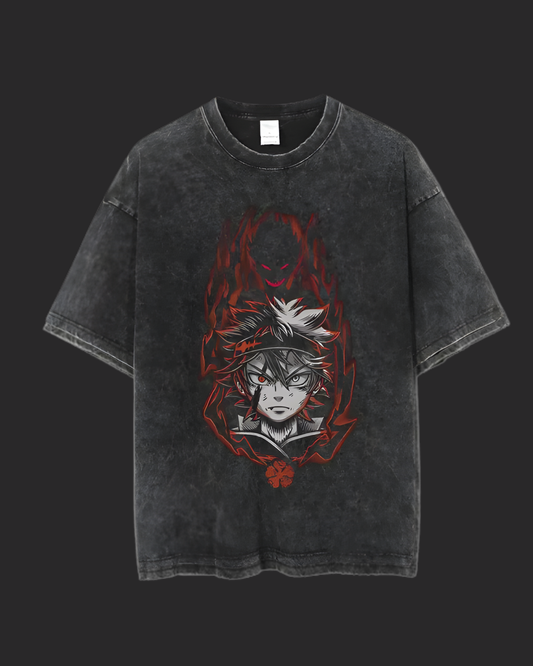" DEVIL BOND " BLACK CLOVER ACID TEE