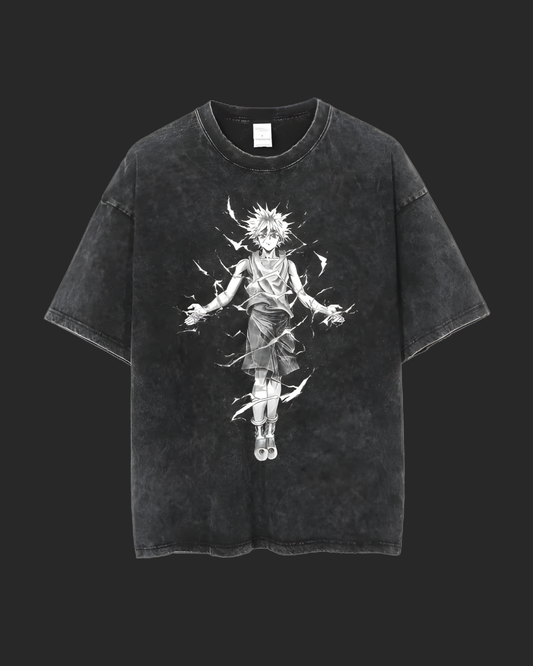 " KILLUA GODSPEED " HxH ACID TEE