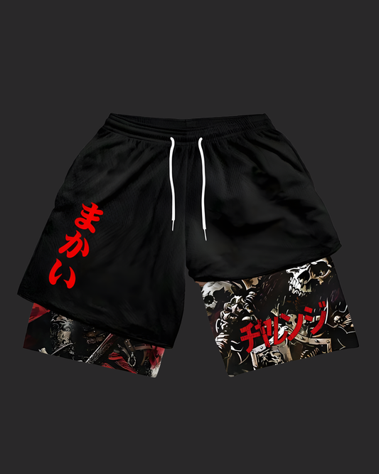 " SKULL BERSERK " IN 2LAYER SHORT