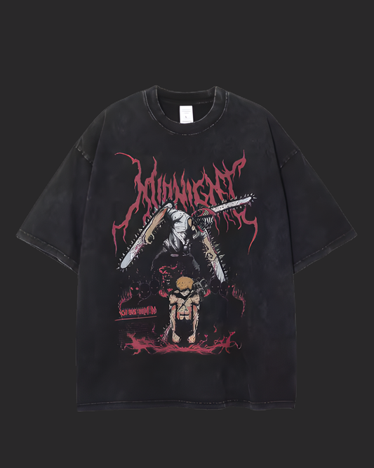 " D enji " CHAINSAW MAN ACID TEE