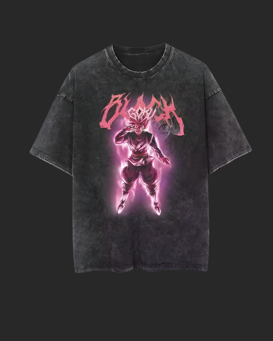 " BLACK GOKU " DBZ ACID TEE
