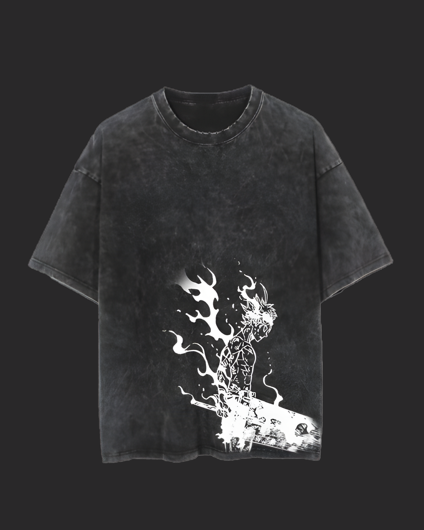 " A STA " BLACK CLOVER ACID TEE
