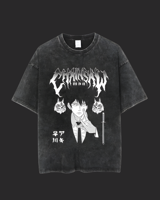 " A K I " CHAINSAW MAN ACID TEE