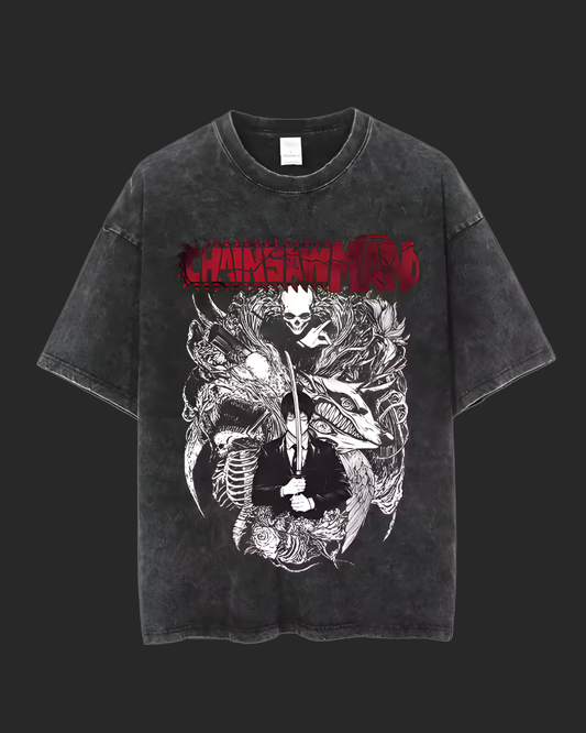 " K O N " CHAINSAW MAN ACID TEE