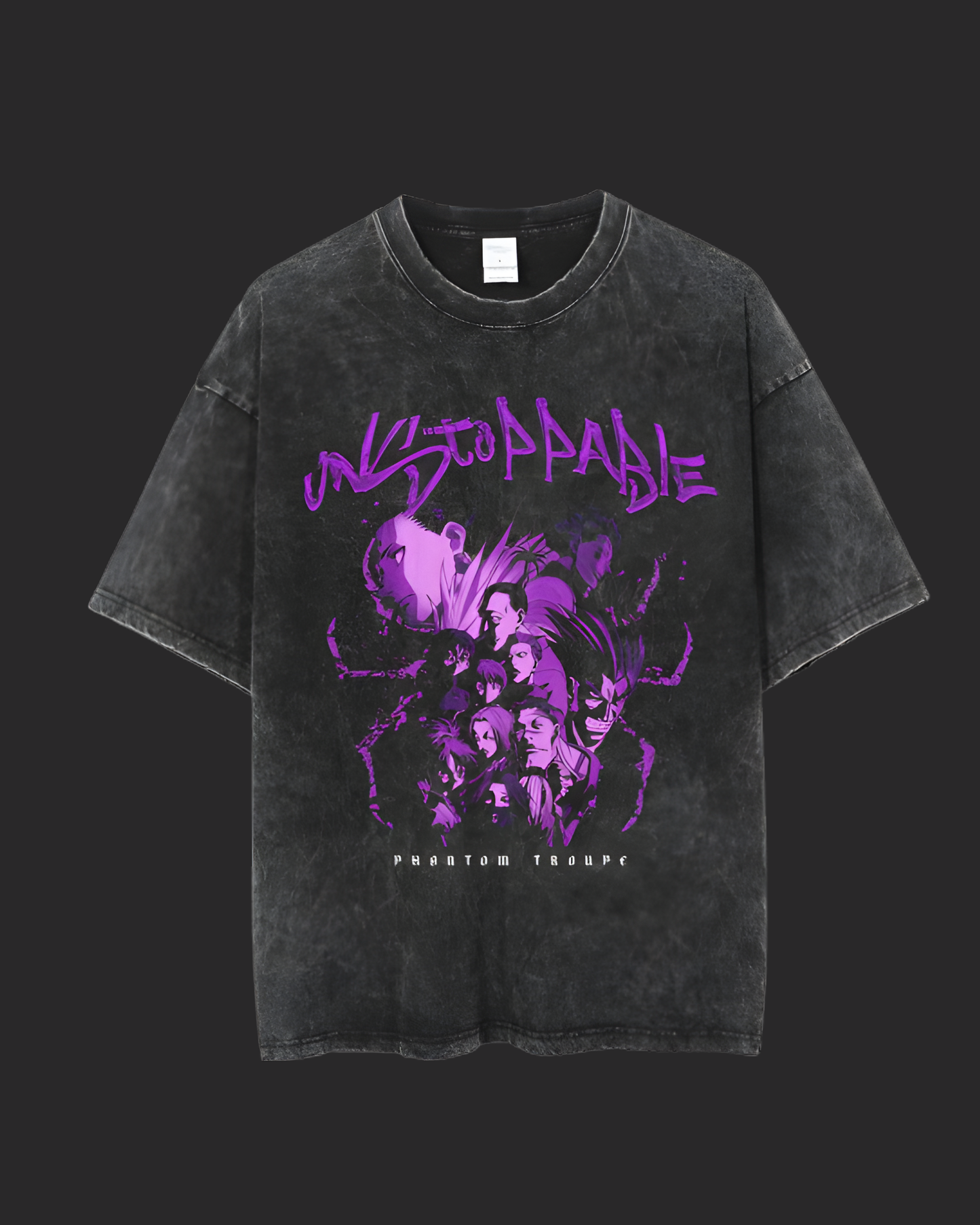 " SPIDER SYNDICATE " HxH ACID TEE