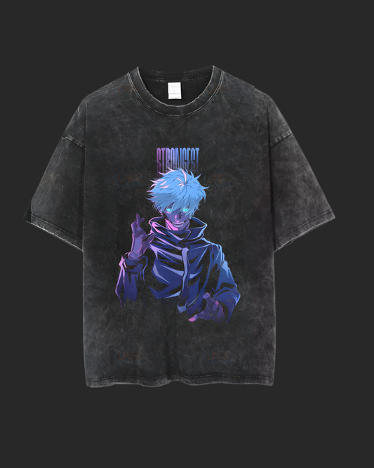 " THE STRONGEST " JJK ACID TEE