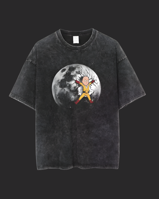 " TO THE MOON " ONE PUNCH MAN ACID TEE