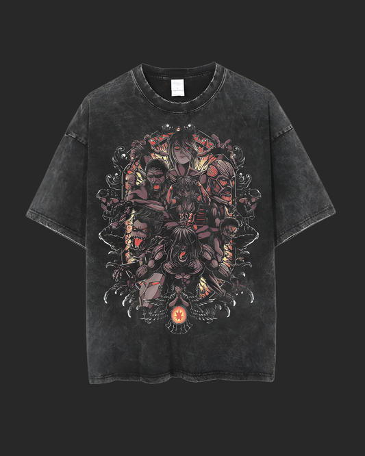 " LEGACY OF DESTRUCTION " AOT ACID TEE
