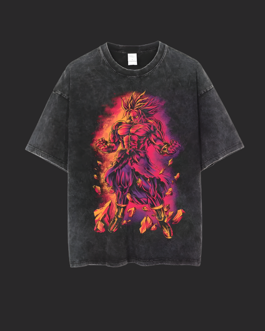 " CRIMSON RAGE " DBZ ACID TEE